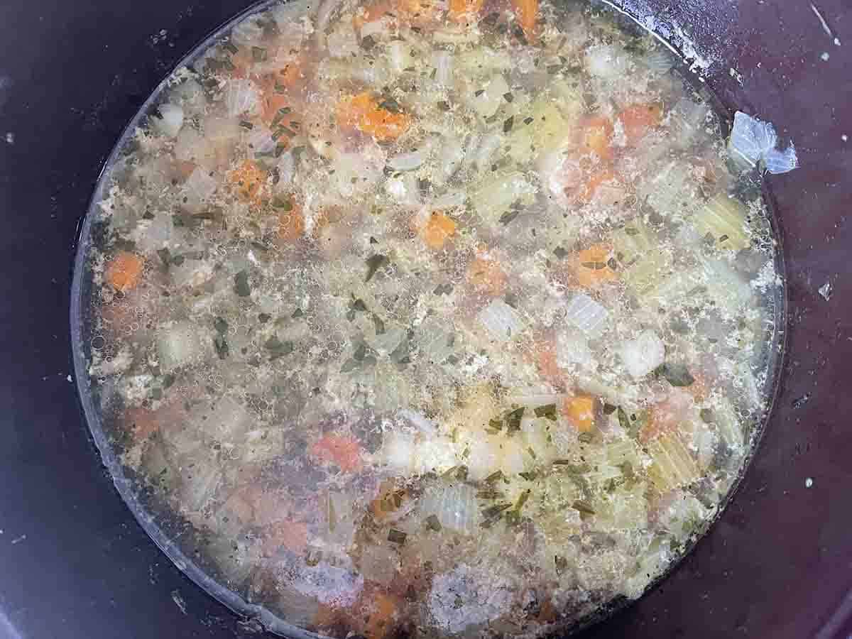 vegetable mirepoix stock.