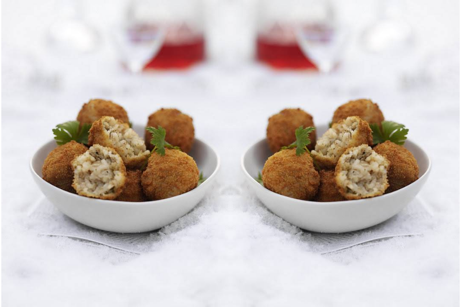 Turkey And Stuffing Arancini: