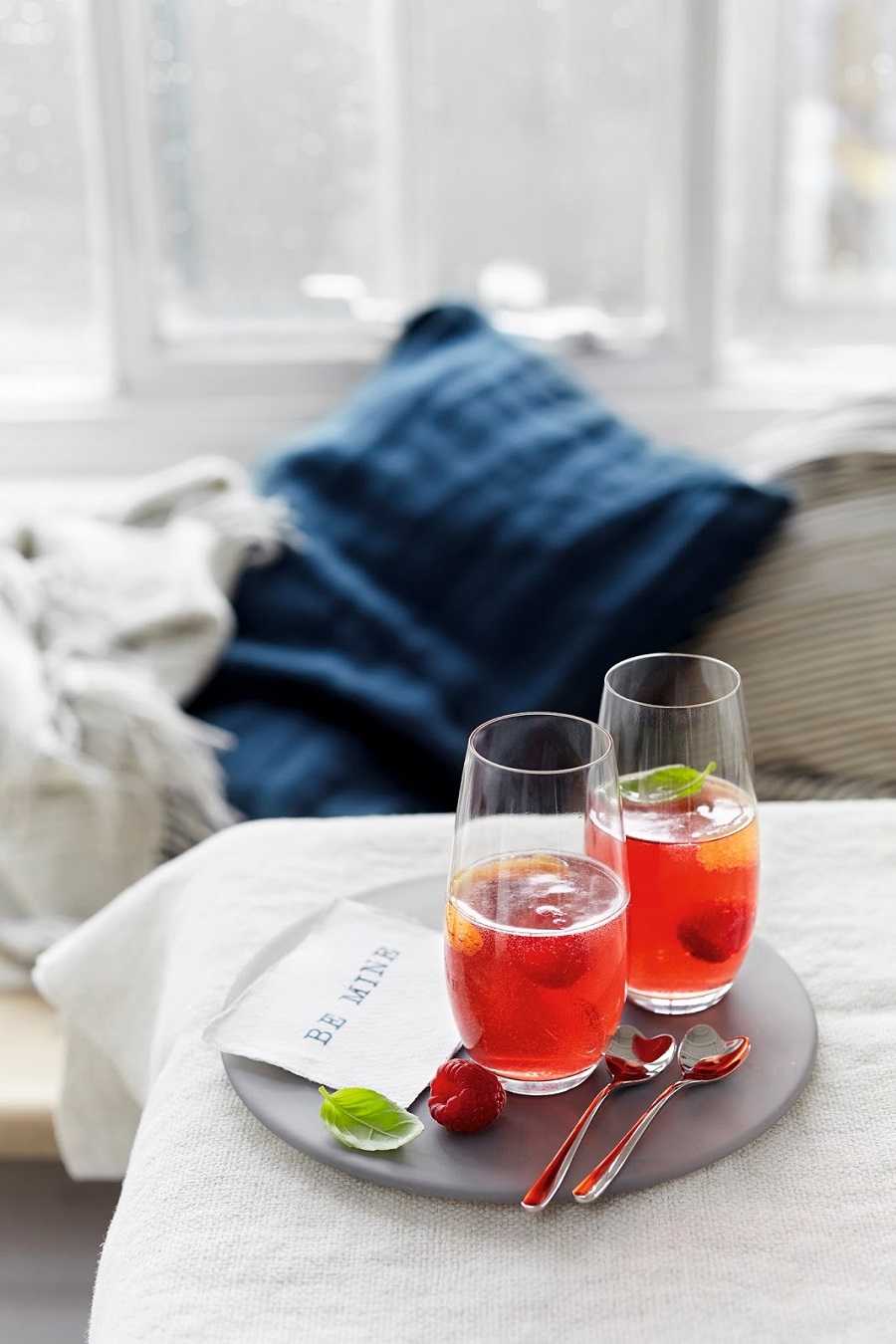 Raspberry Champagne Cocktail