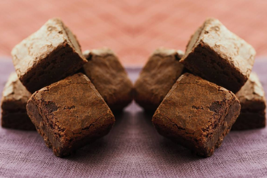 Chocolate Brownies With California Prunes. 