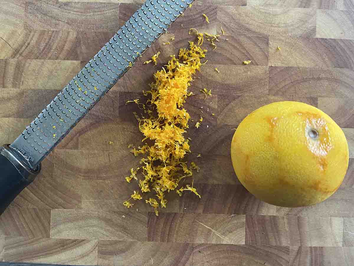 zest of an orange.