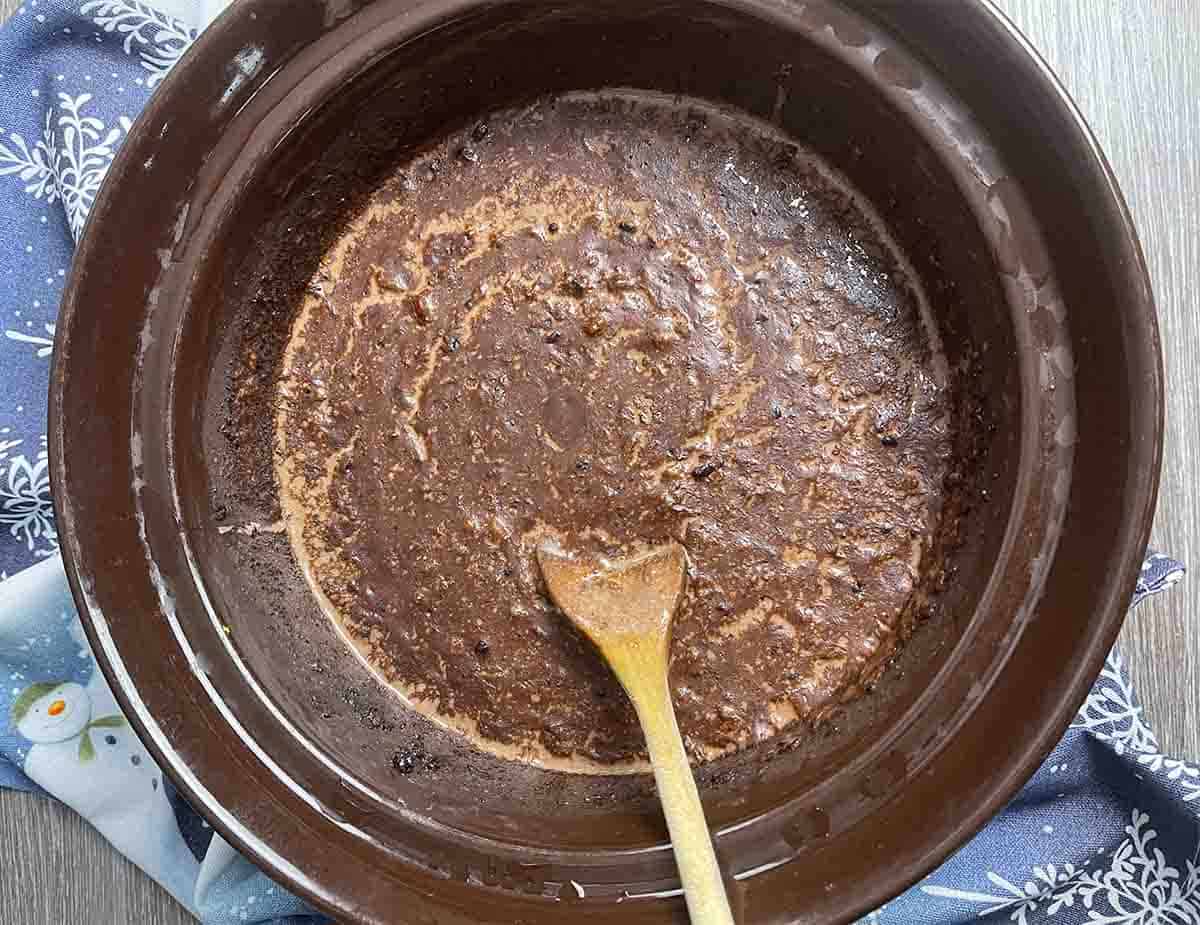 cooked rice pudding.