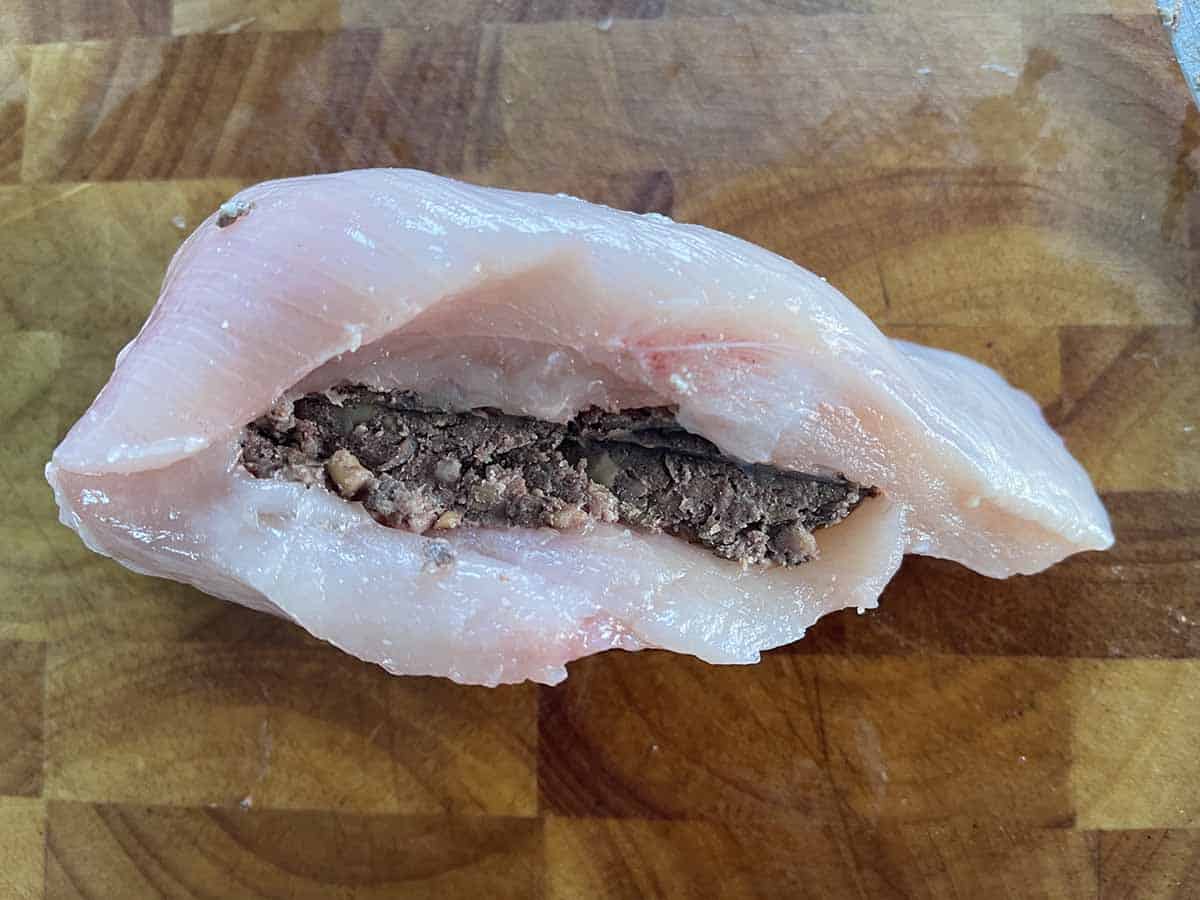 chicken breast stuffed with haggis.