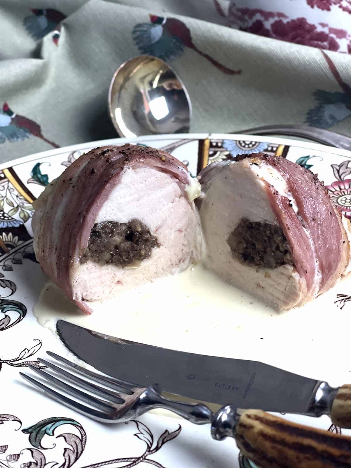 balmoral chicken on a plate.