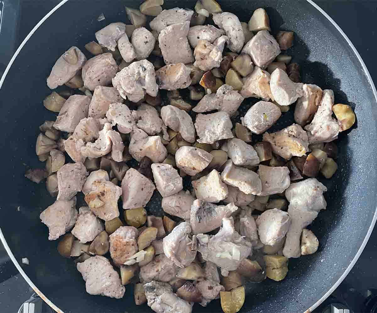 pheasant with ingredeints added.