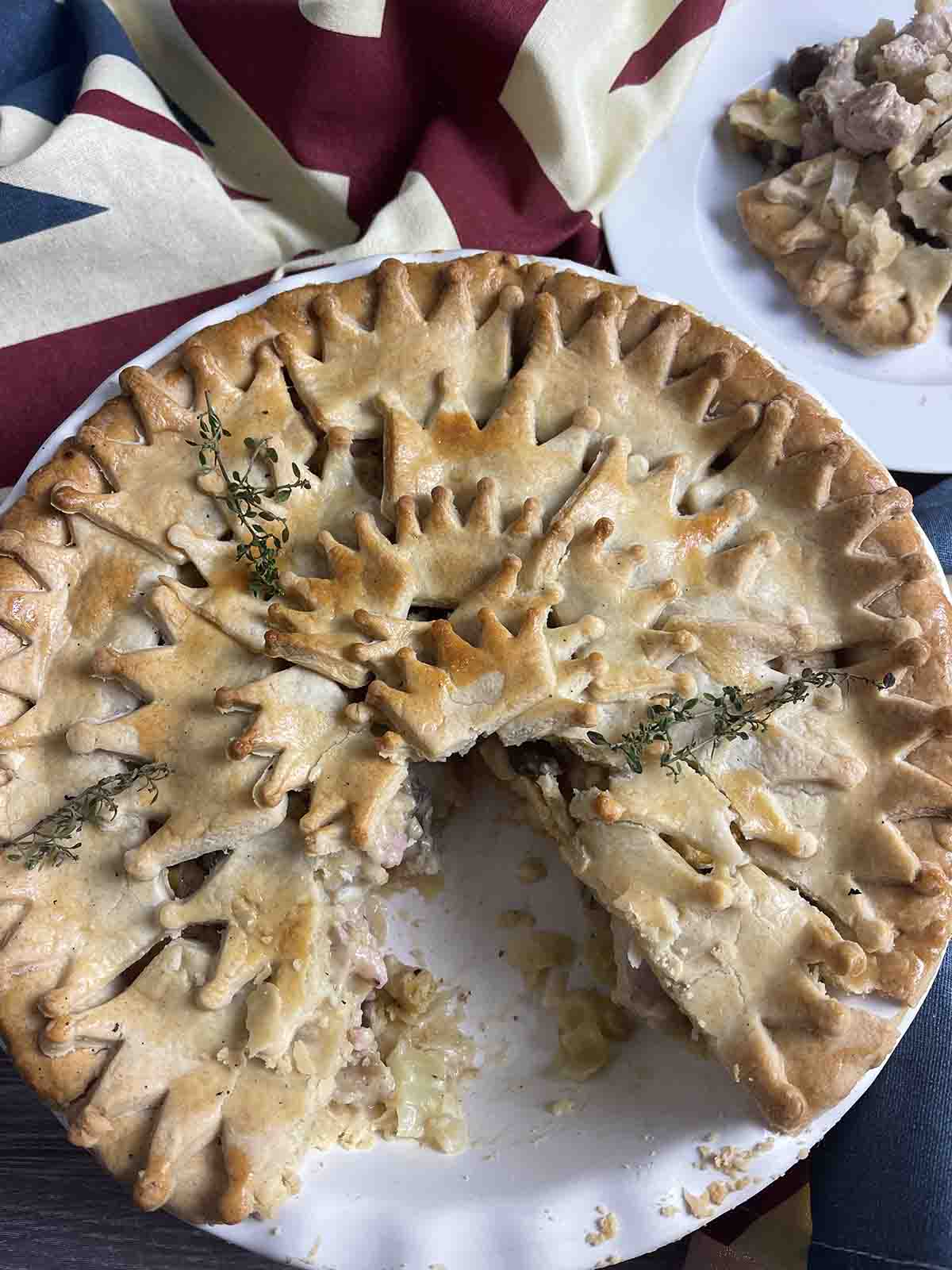 cooked pheasant pie.