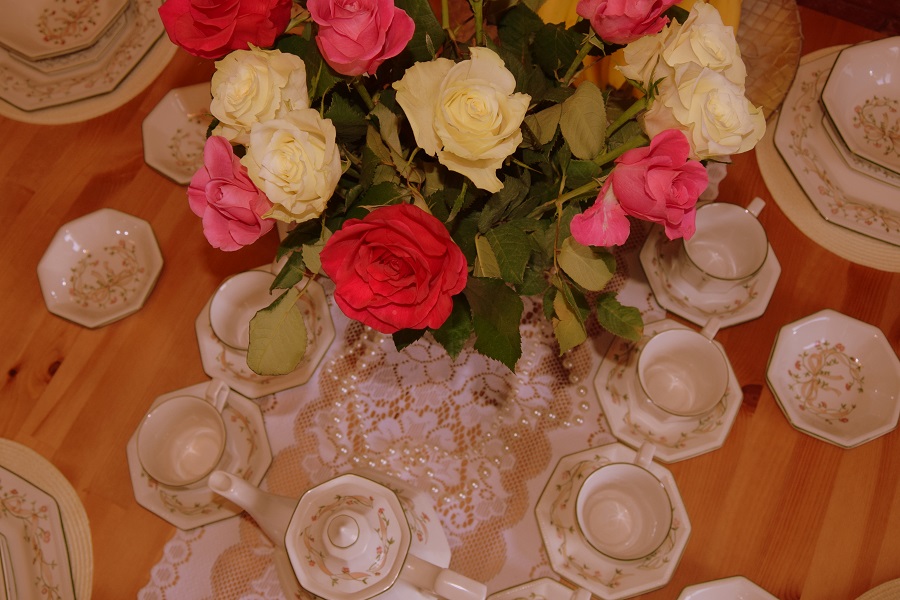 My Valentines Tablescape For Afternoon Tea.