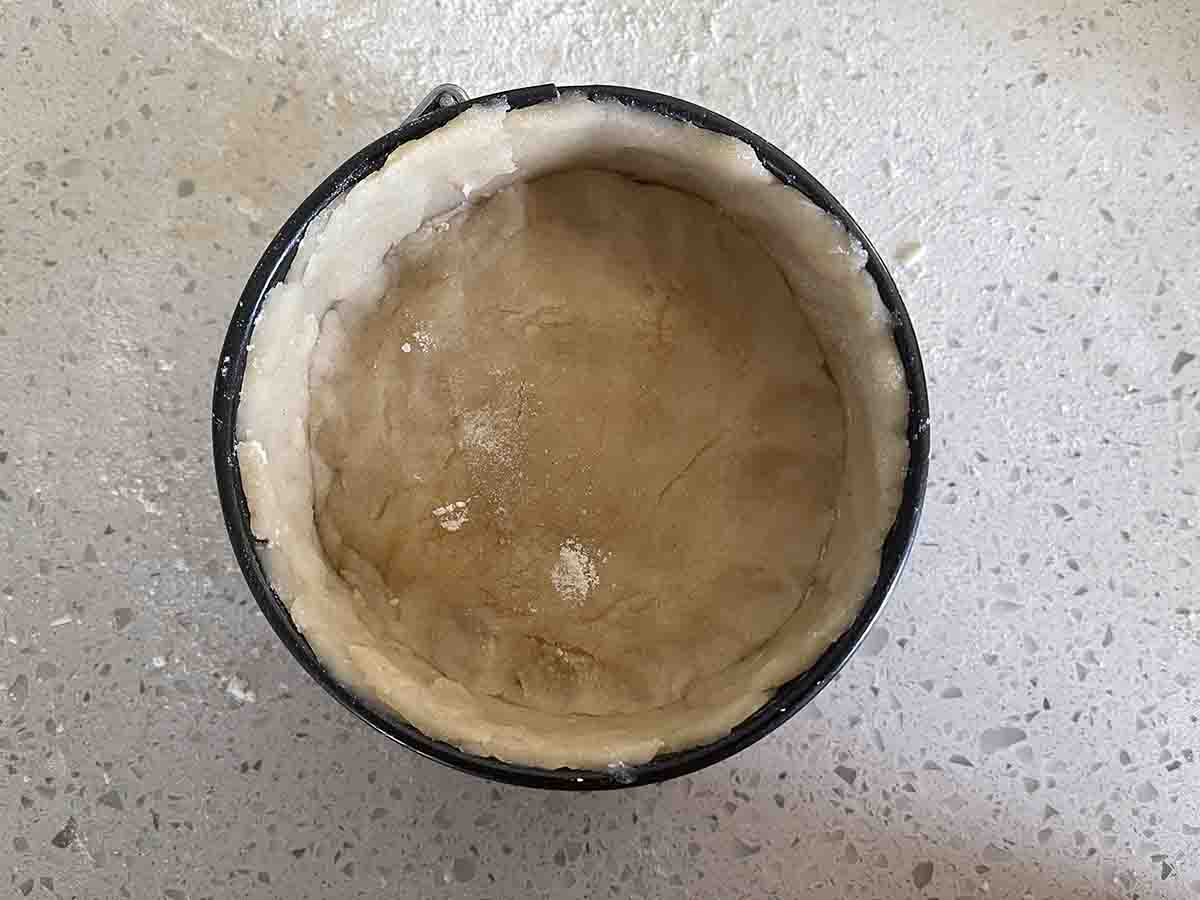 lid added to pies.
