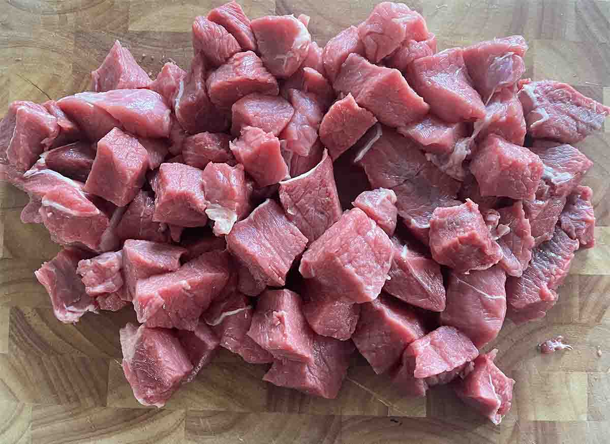 chopped beef.
