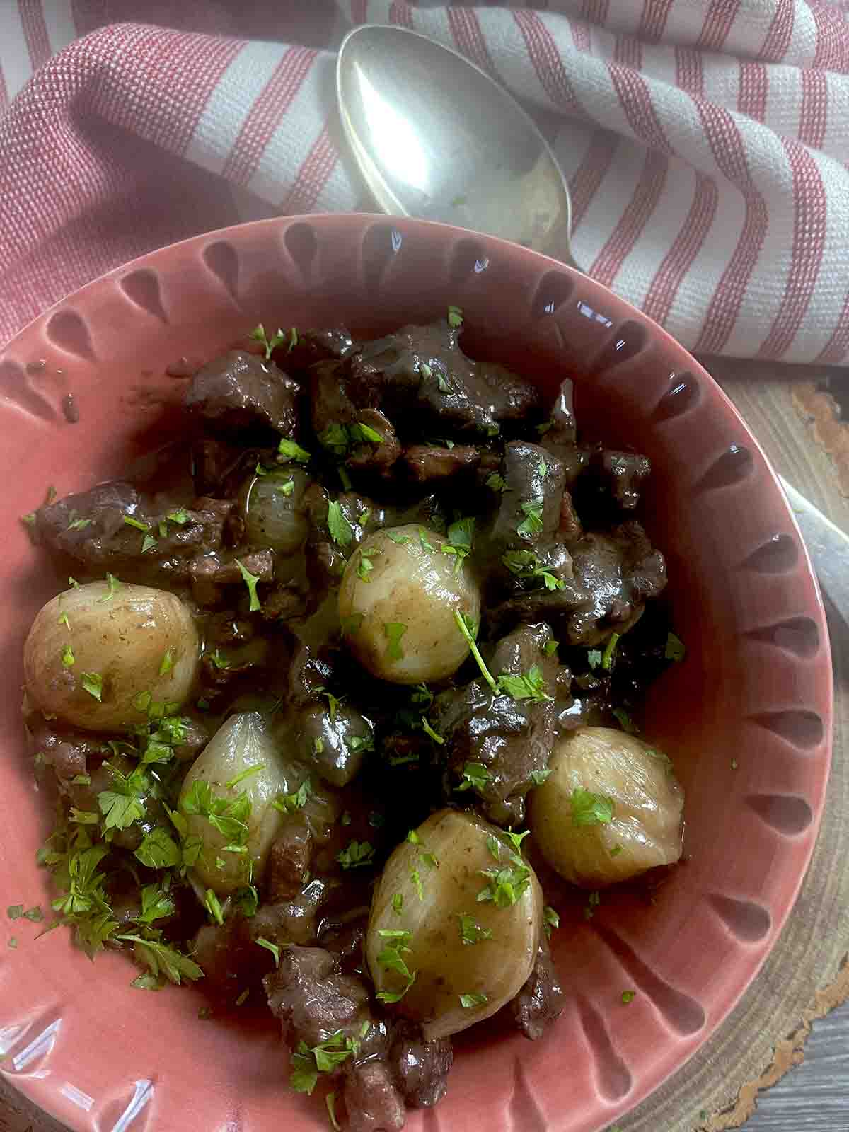 game stew in a bowl.