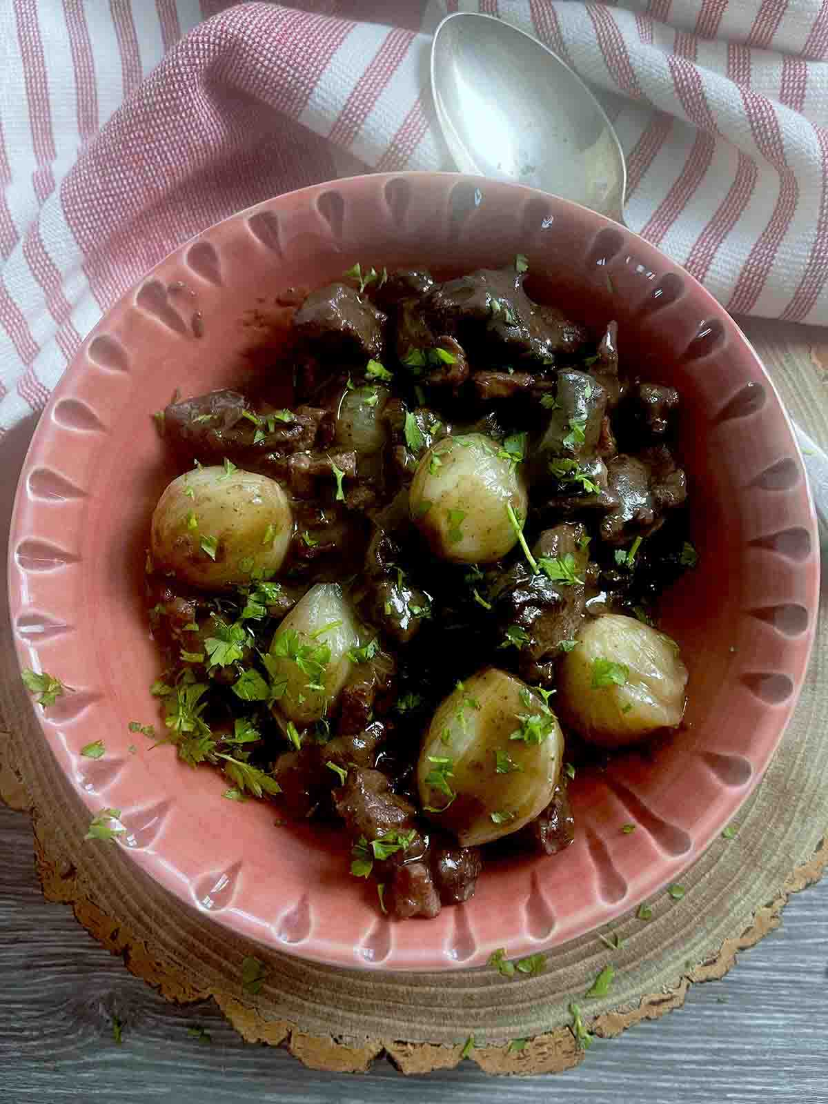 slow cooker venison stew.