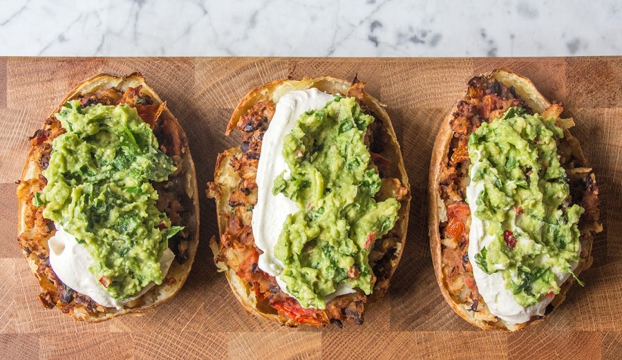 How To Make Deliciously Ella’s Loaded Mexican Potatoes