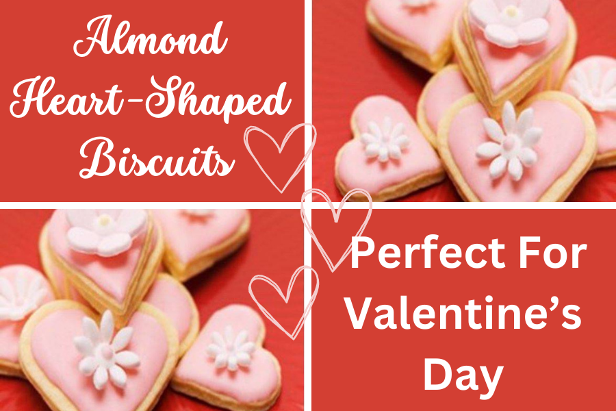 Almond Heart-Shaped Biscuits 