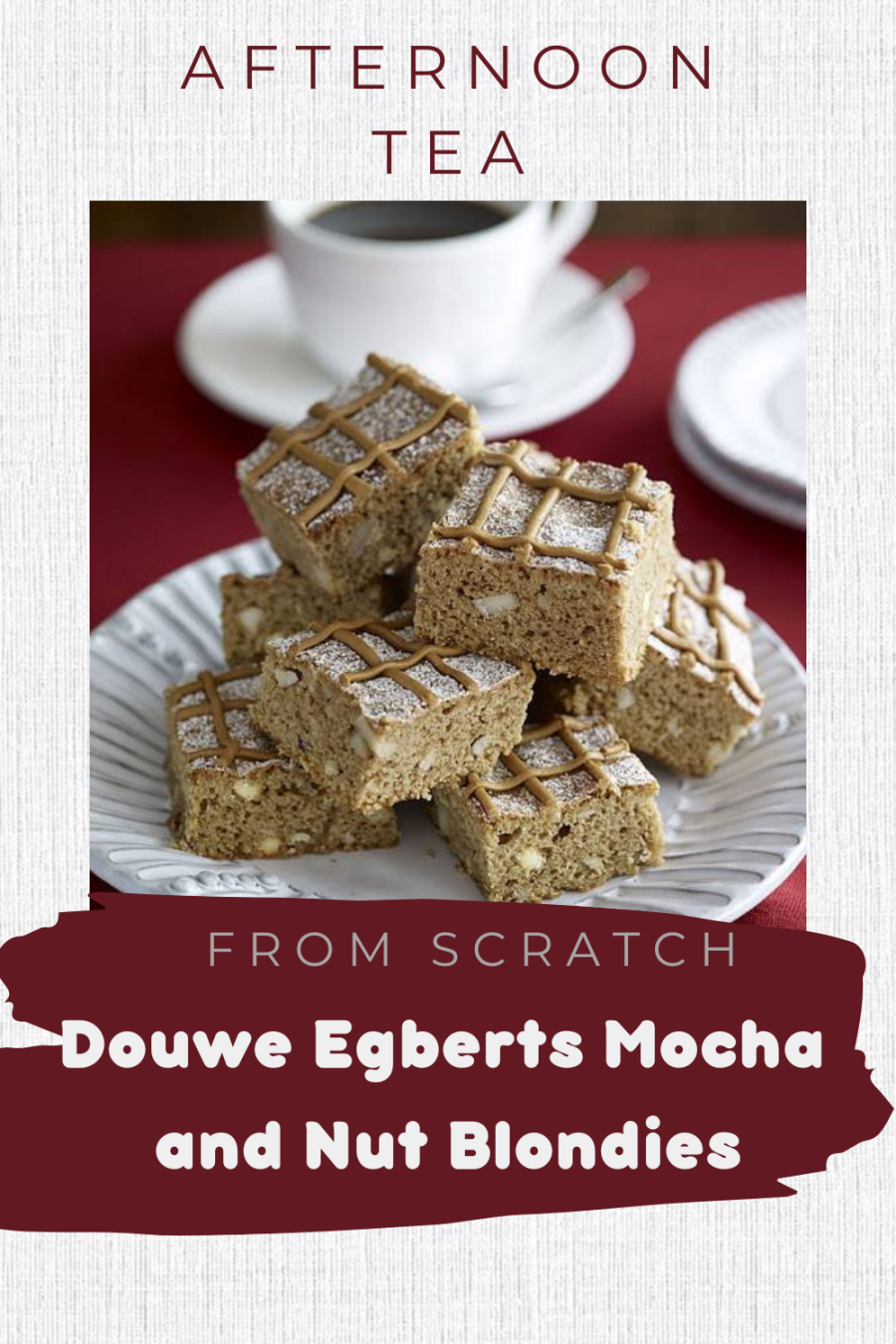  Douwe Egberts Mocha and Nut Blondies