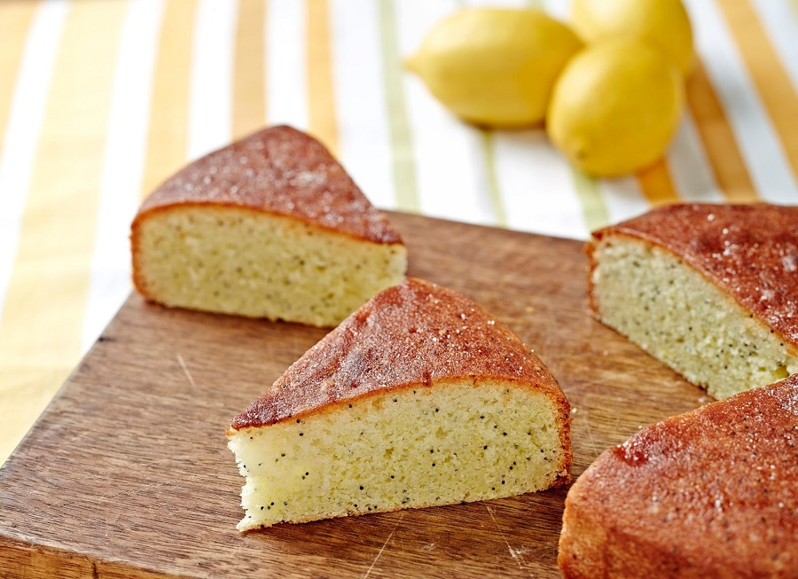 Gluten Free Lemon & Poppy Seed Drizzle Cake