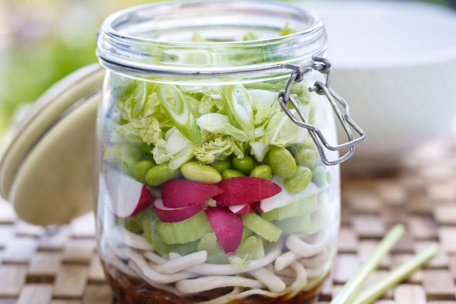 Love The Crunch Noodle Kilner Jar Salad.