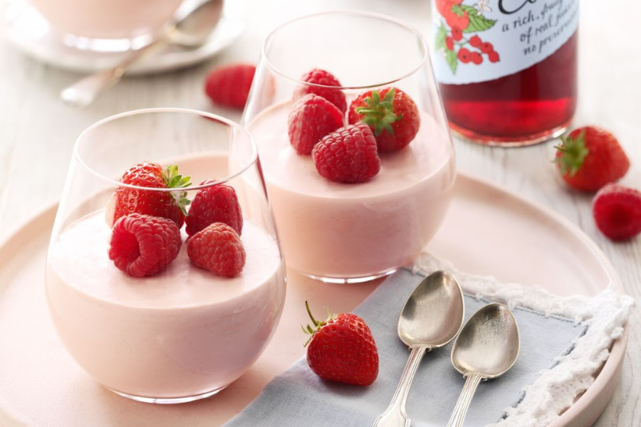 Strawberry And Raspberry Mousse