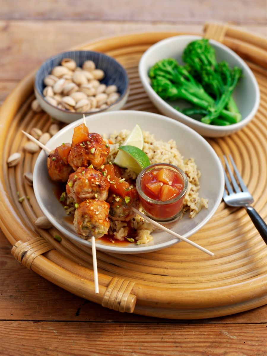 Sweet And Sour Pistachio Meatballs