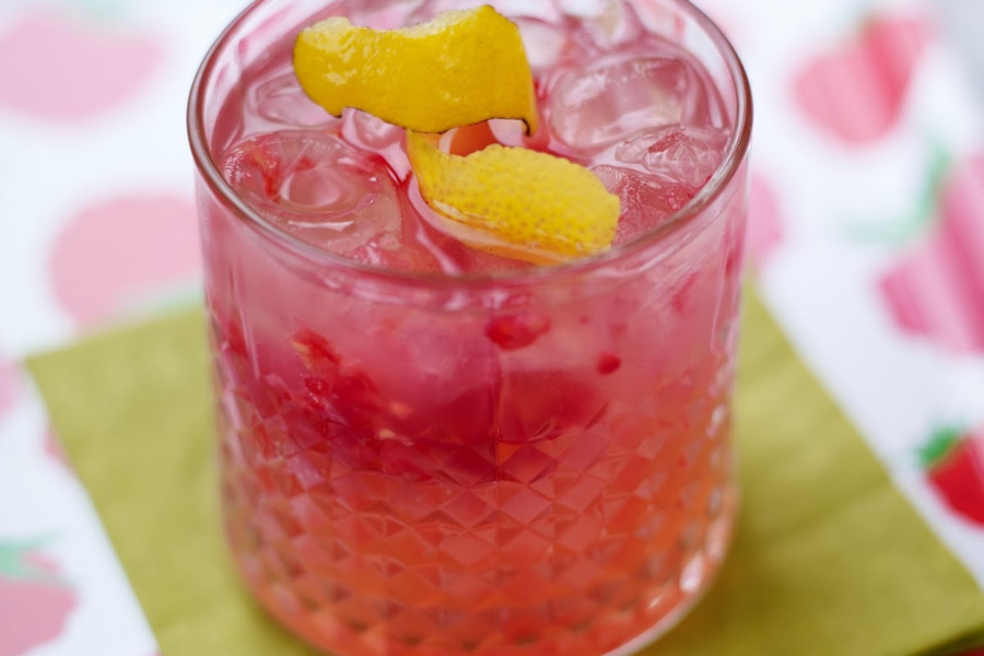 Pink Rock Collins Cocktail