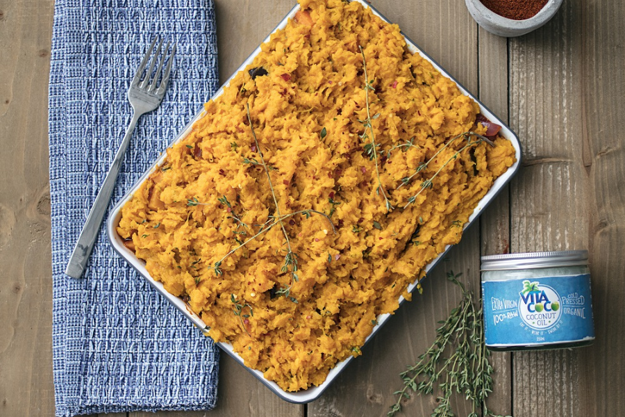 Turmeric Sweet Potato Pie: