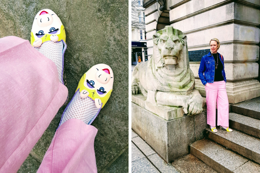 Pink Trousers And Miss Piggy Shoes