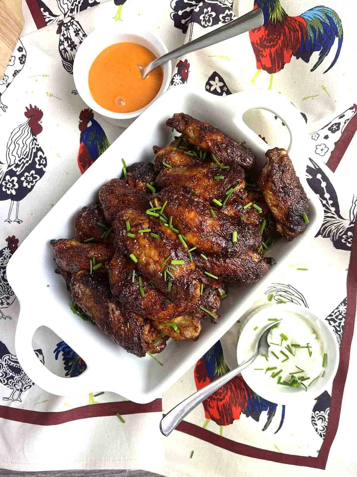 Baked crispy BBQ Chicken Wings