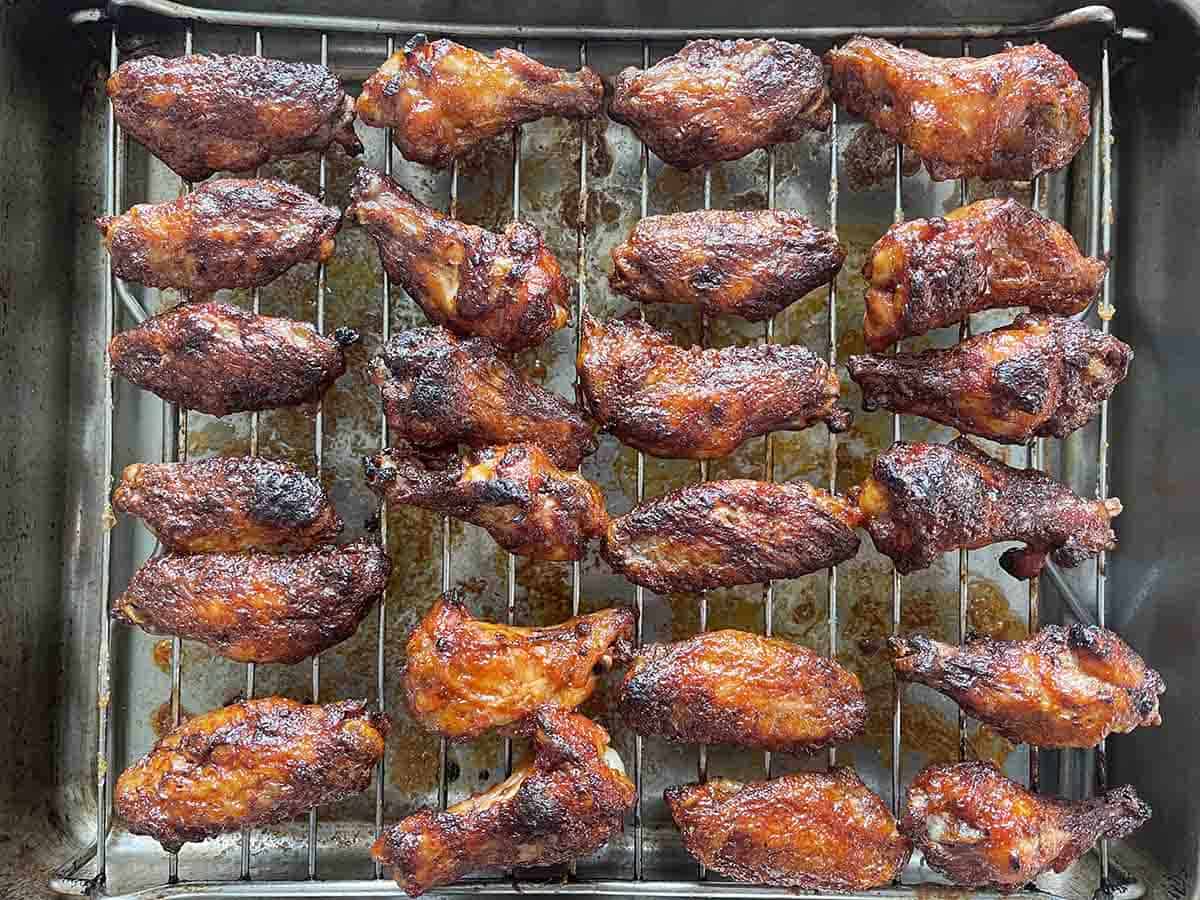 glazed bbq chicken wings.