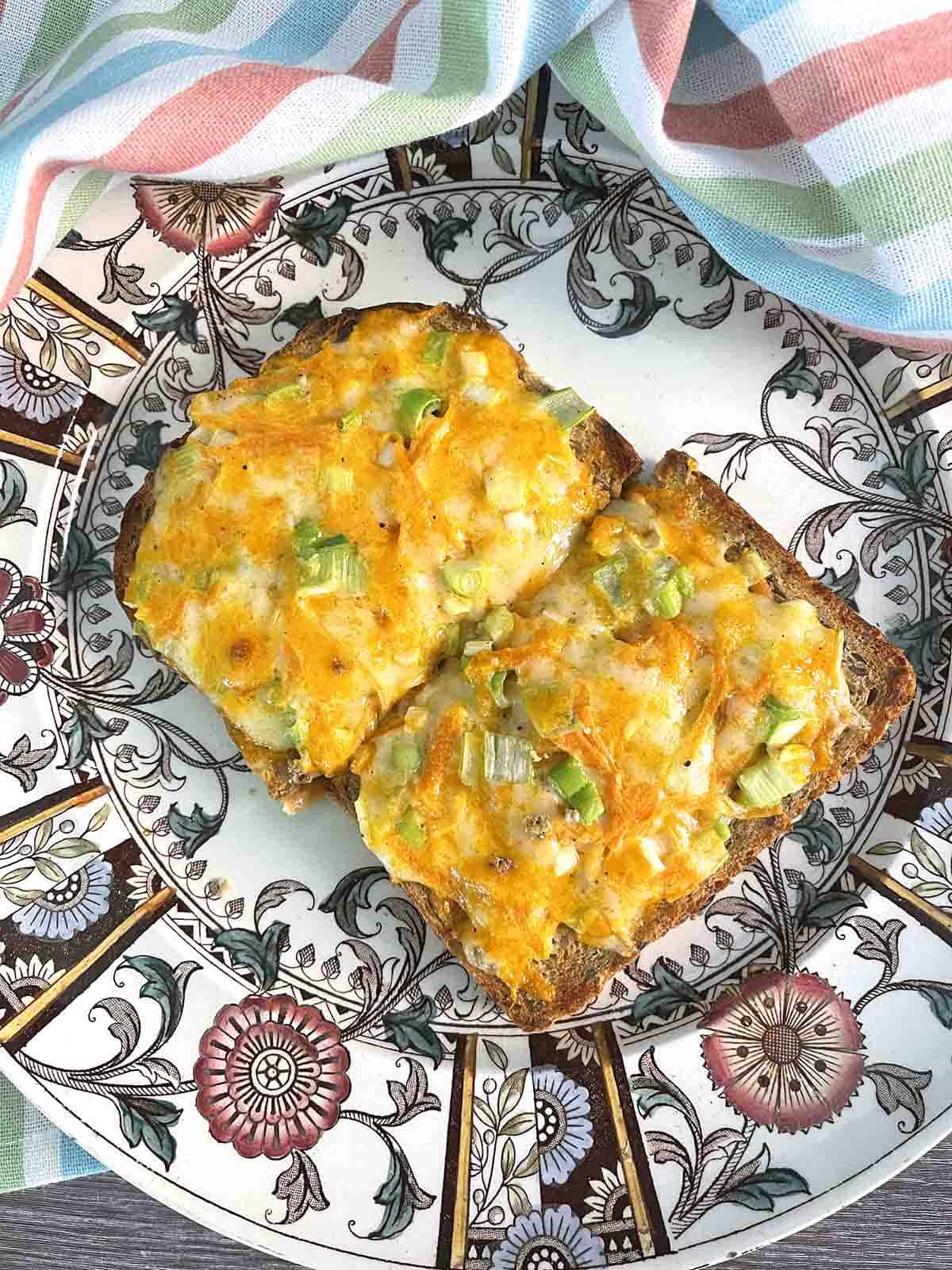 cheese savoury on toast.