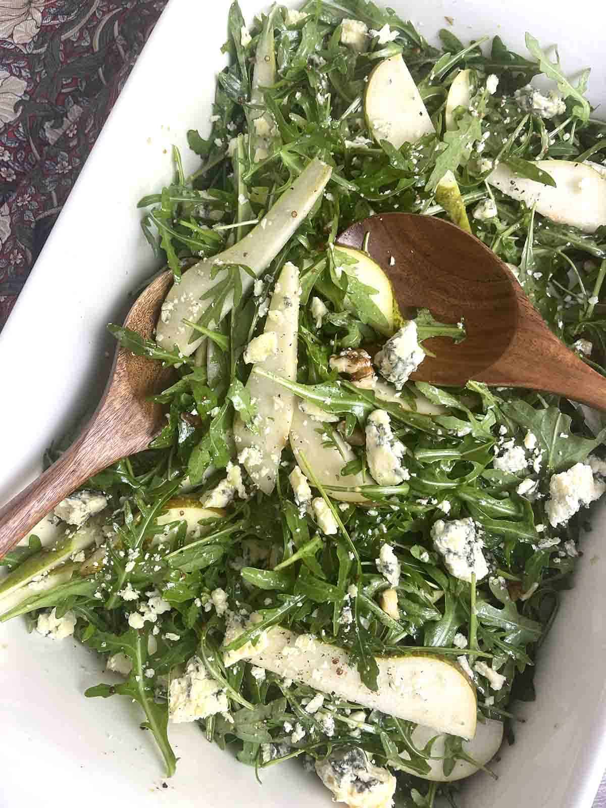 pear and stilton salad.