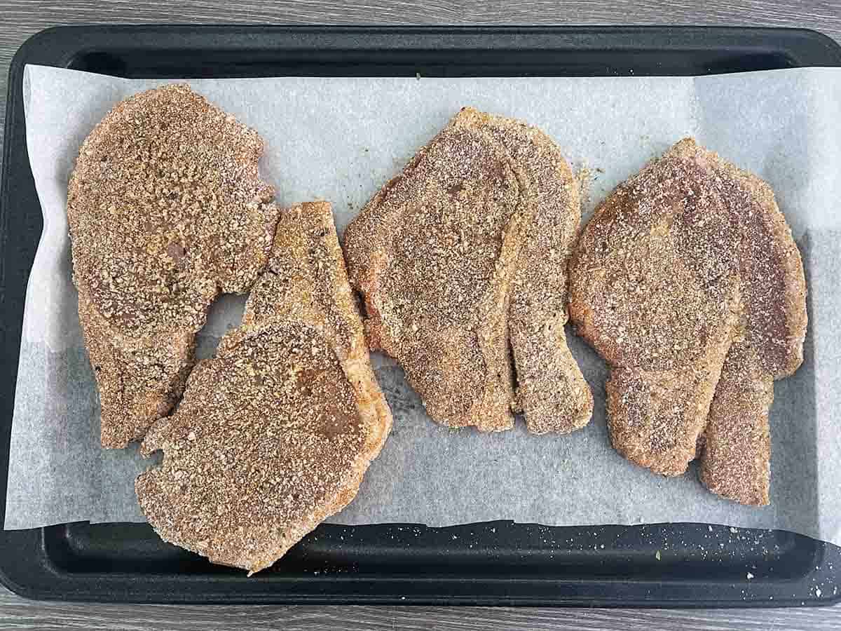 breaded chops.