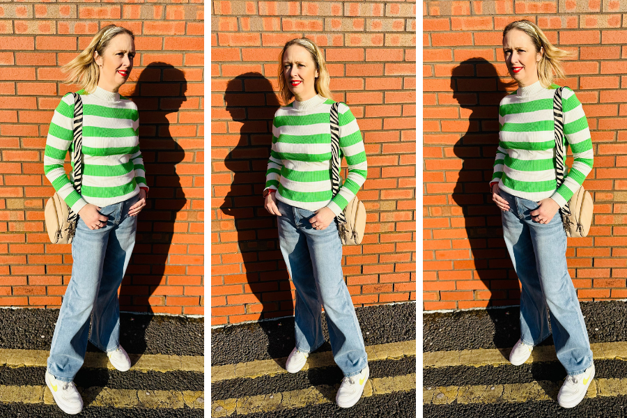 Styling Jeans And A Striped Jumper