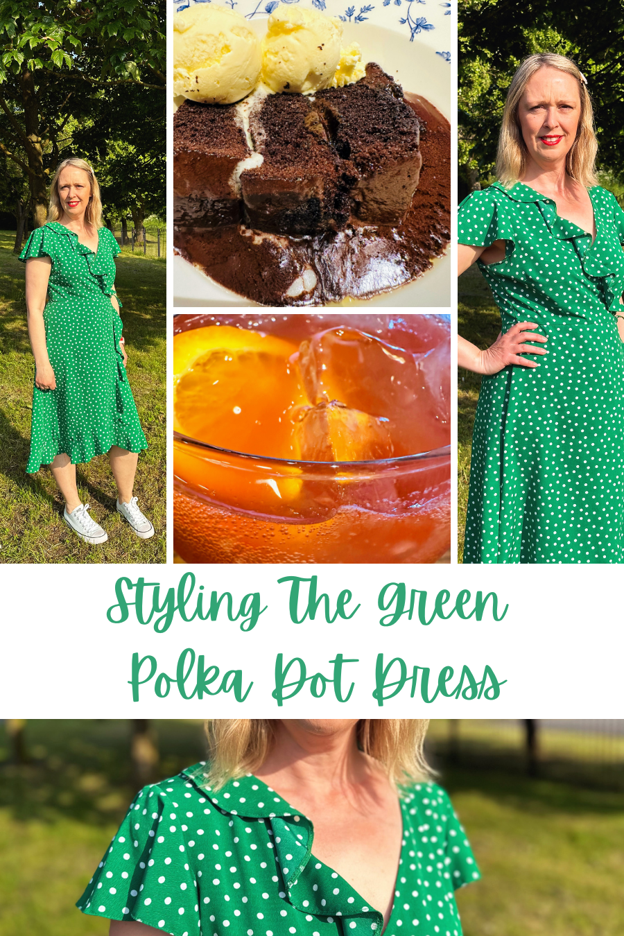 Styling The Green Polka Dot Dress Going Out