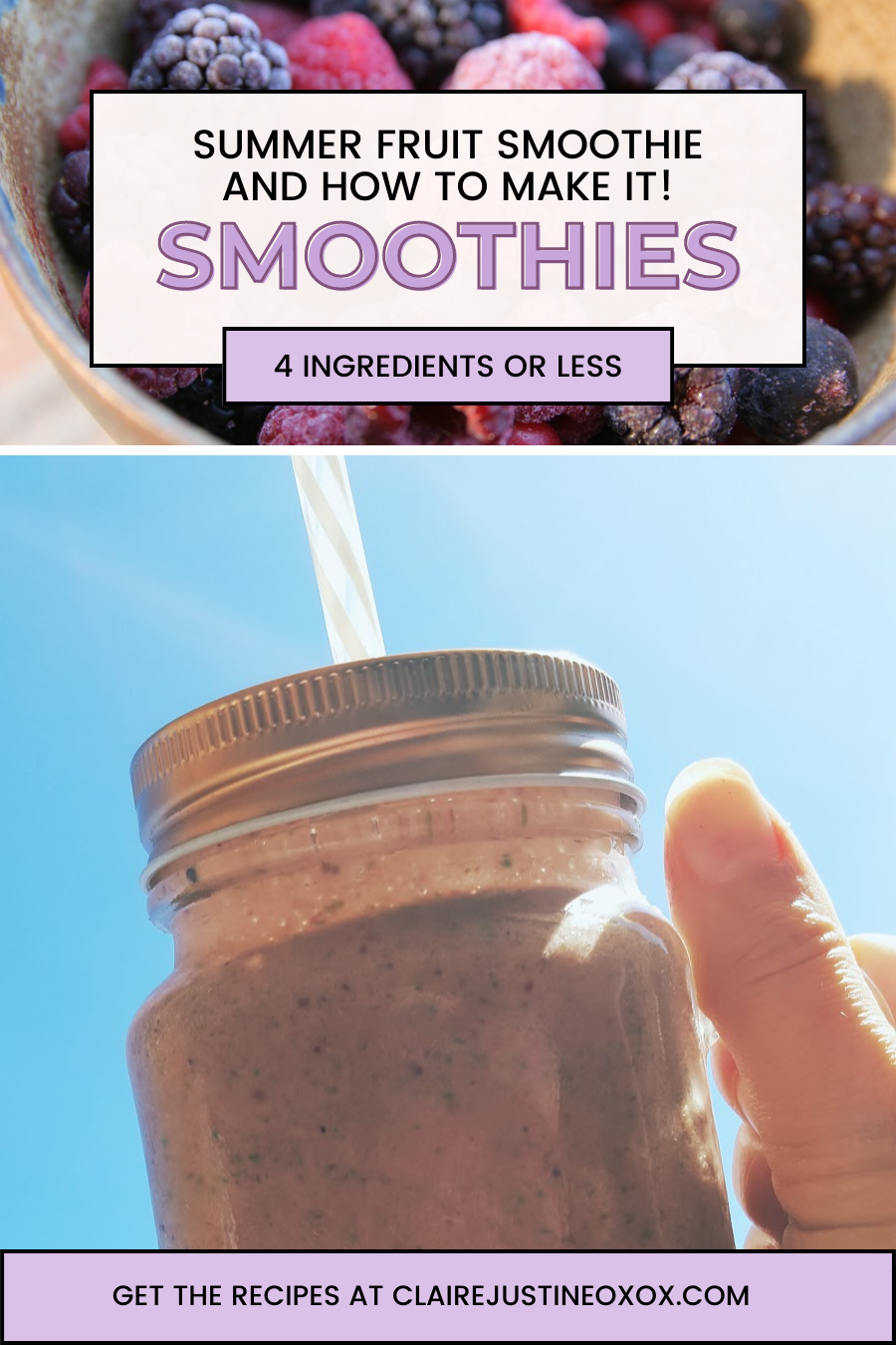 Summer Fruit Smoothie And How To Make It!! 
