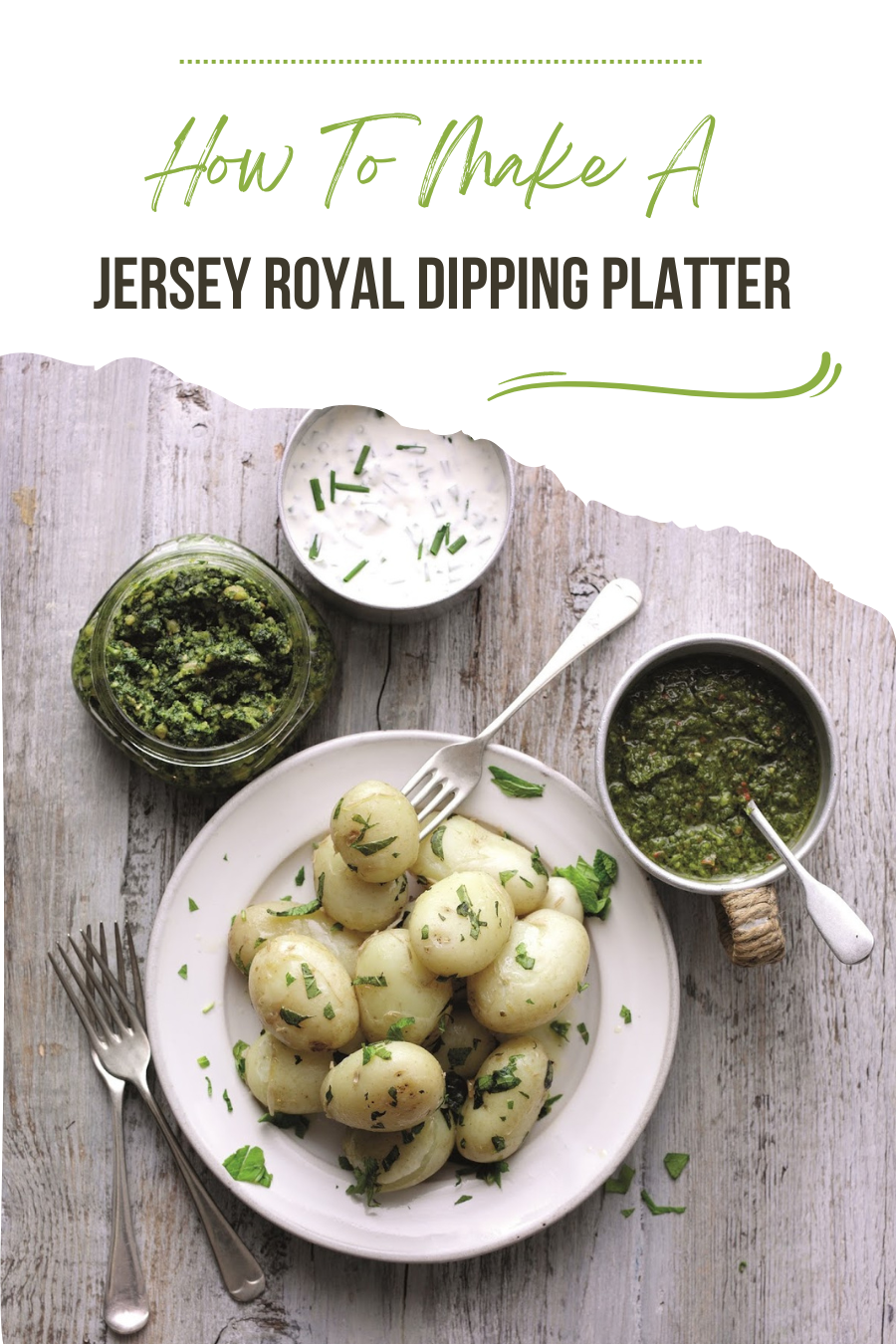 Jersey Royal Dipping Platter.