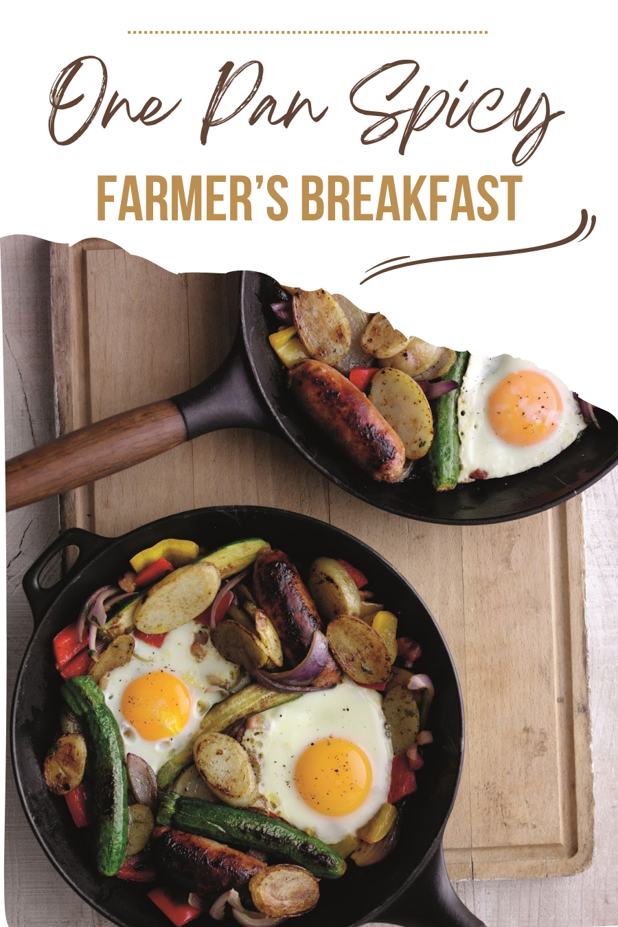 Easy One-Pan Spicy Farmer’s Breakfast Minimal Washing Up!