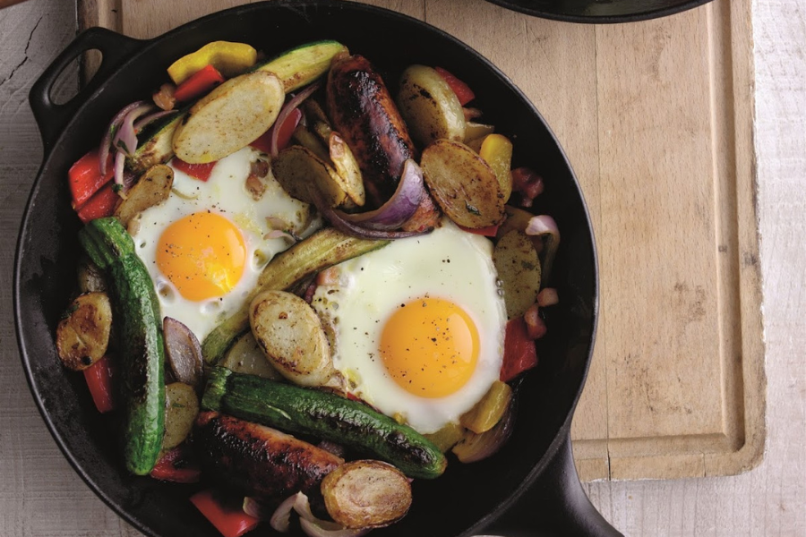 Easy One-Pan Spicy Farmer’s Breakfast Minimal Washing Up!