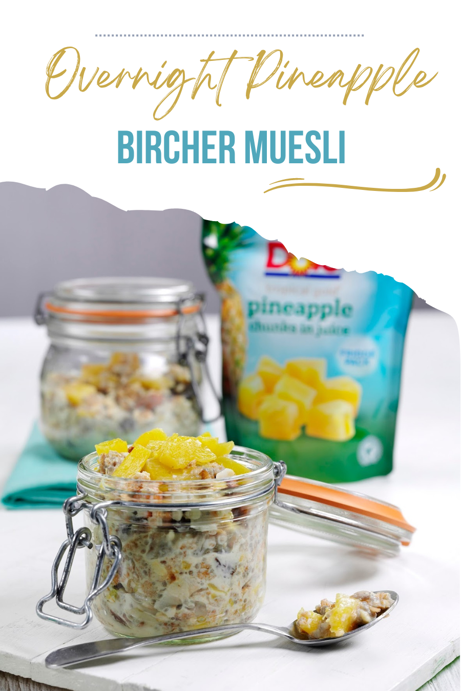 Overnight Pineapple Bircher Muesli