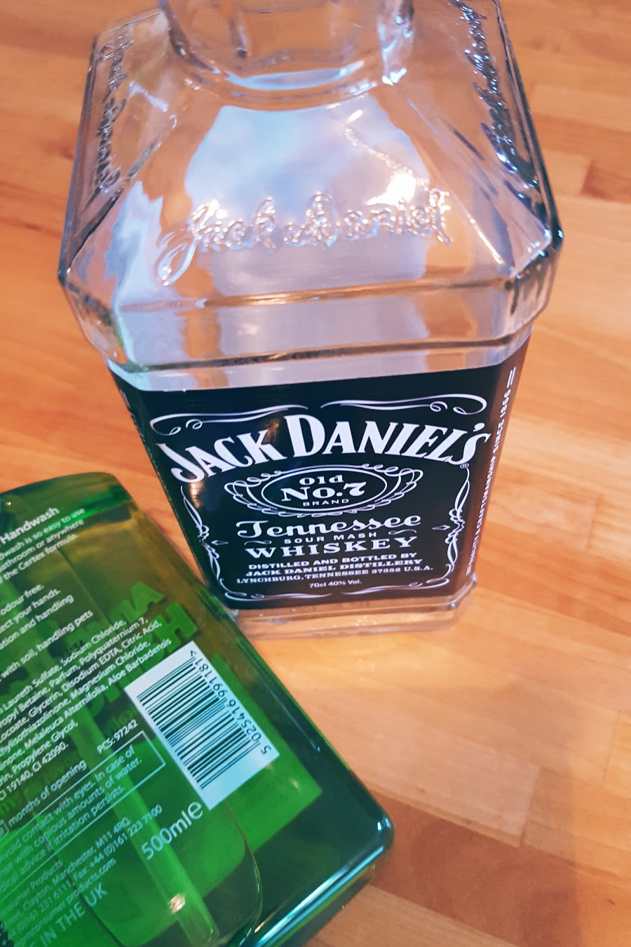 Recycled Jack Daniels Bottle Into A Soap Dispenser