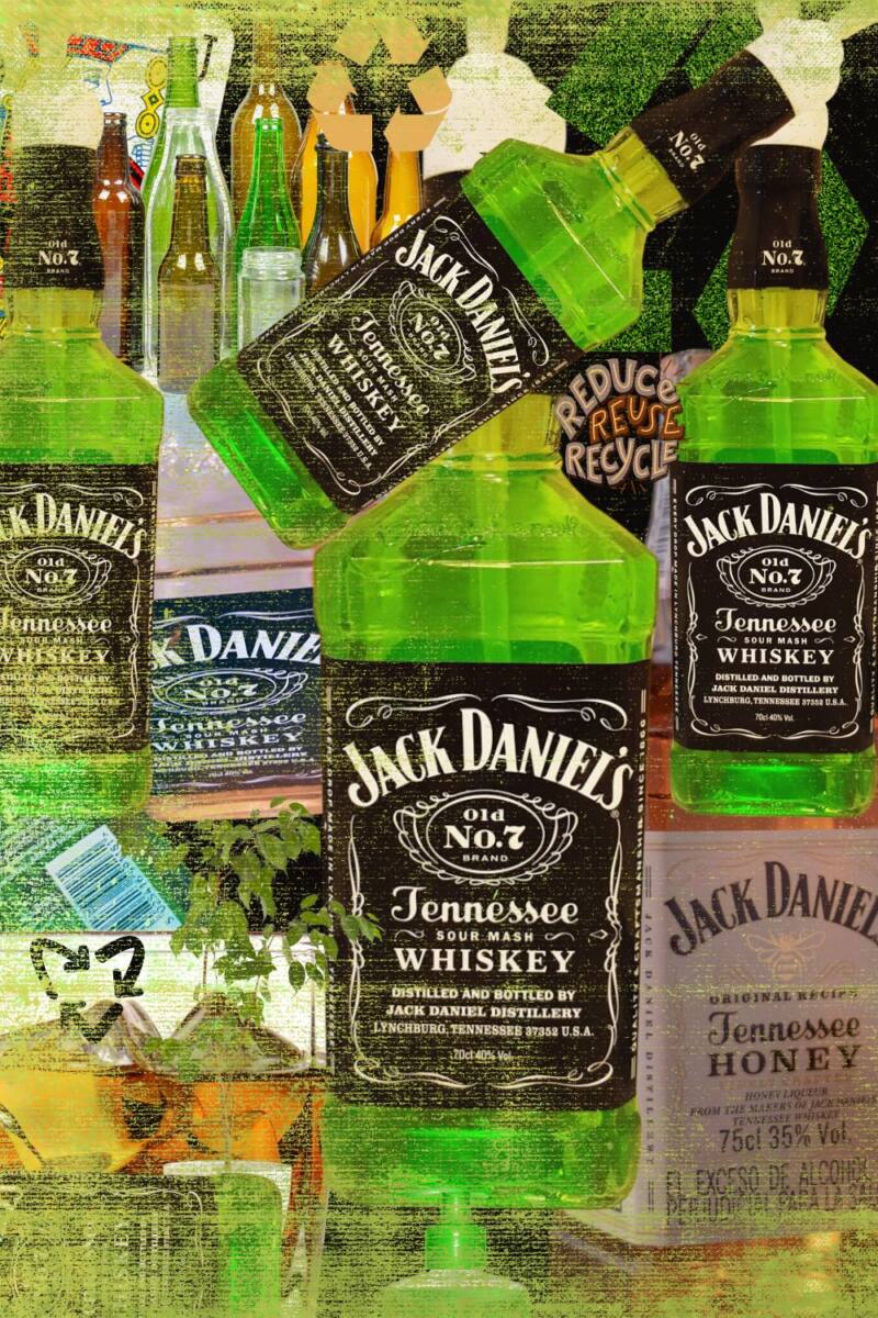 Recycled Jack Daniels Bottle Into A Soap Dispenser