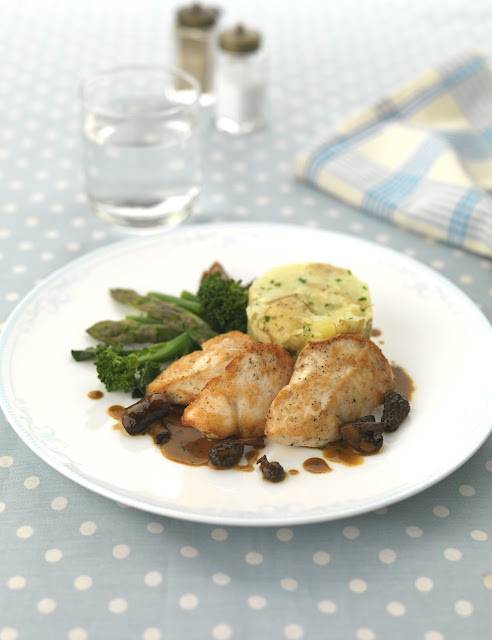 Quick Tarragon Chicken with Chestnut And Morel Mushrooms: Quick Tarragon Chicken with Chestnut And Morel Mushrooms