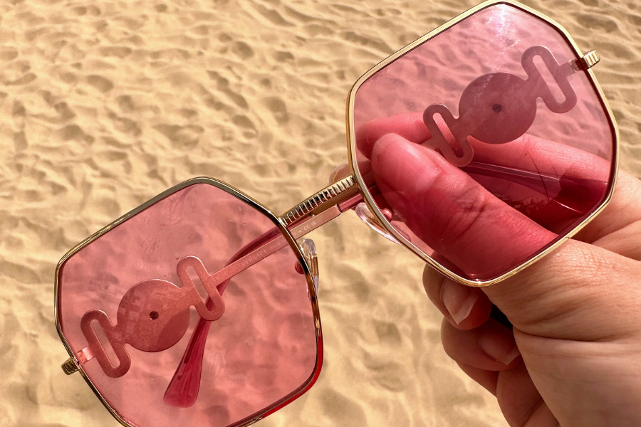 Versace hexagon sunglasses