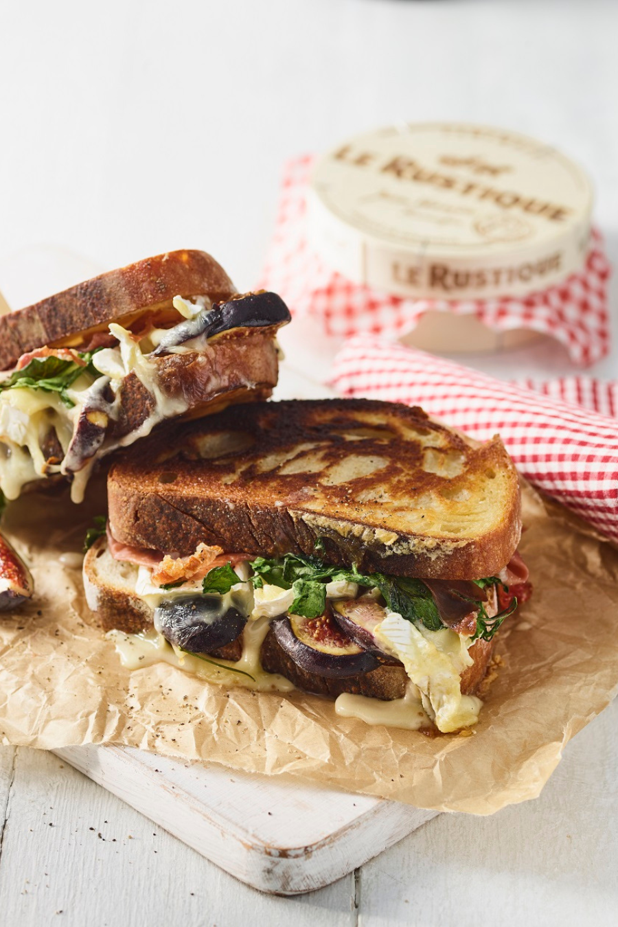 Le Rustique Camembert, Fig And Basil Sourdough Toastie