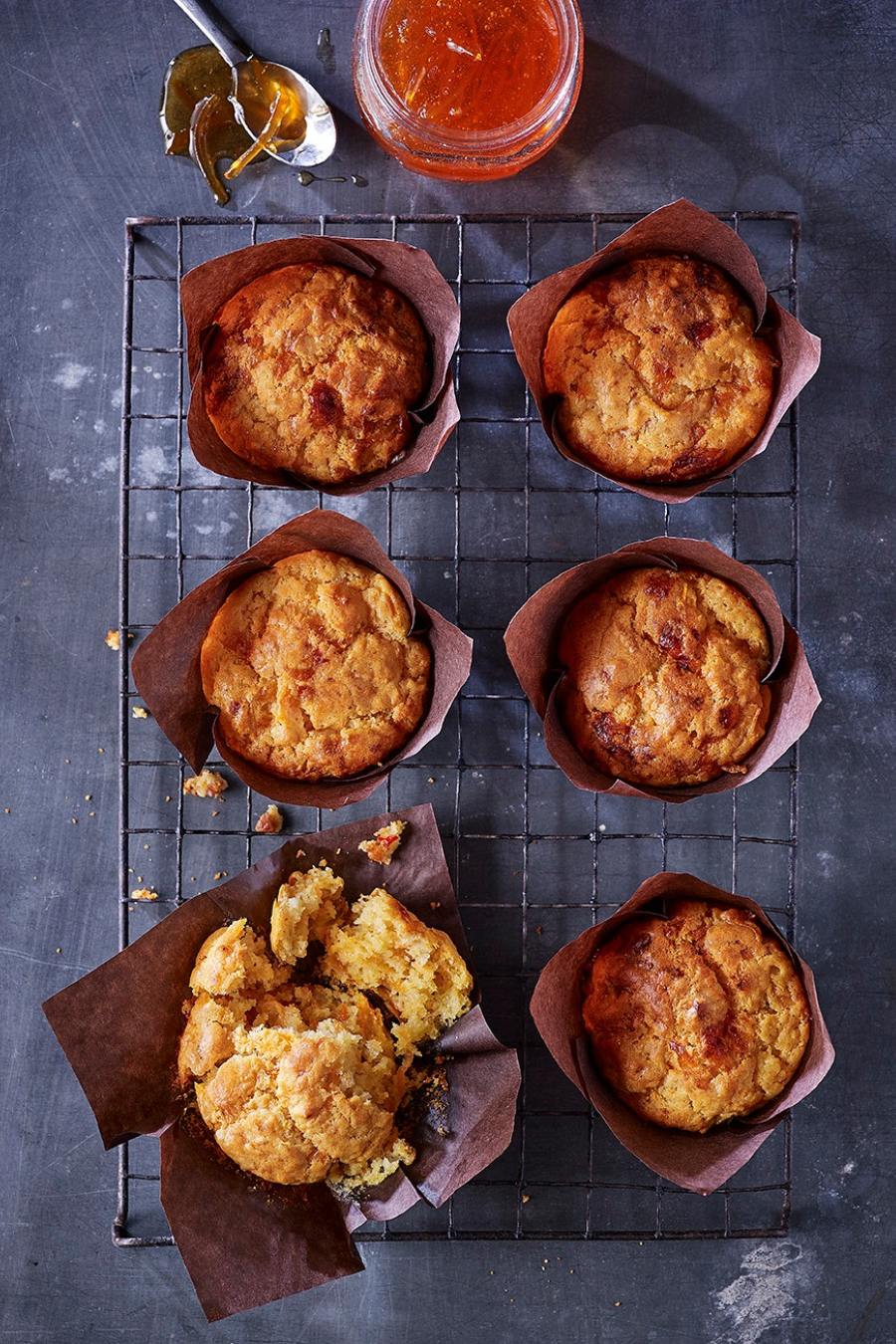Seville Marmalade, Cheddar And Chilli Muffins Seville Marmalade, Cheddar And Chilli Muffins