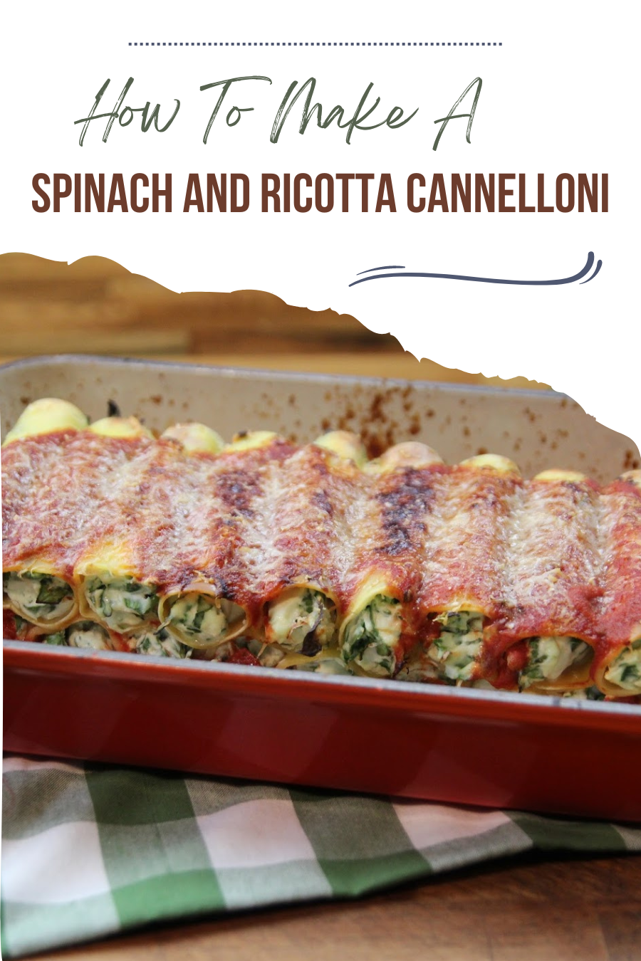 Spinach And Ricotta Cannelloni Spinach And Ricotta Cannelloni