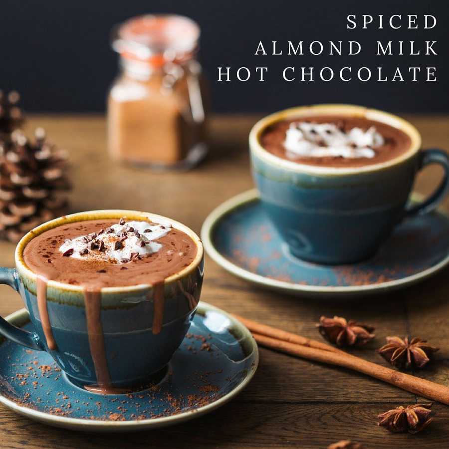 Spiced Almond Milk Hot Chocolate