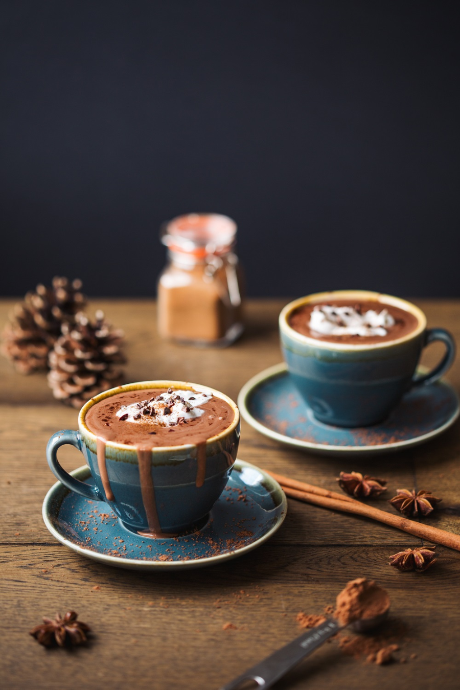 Spiced Almond Milk Hot Chocolate