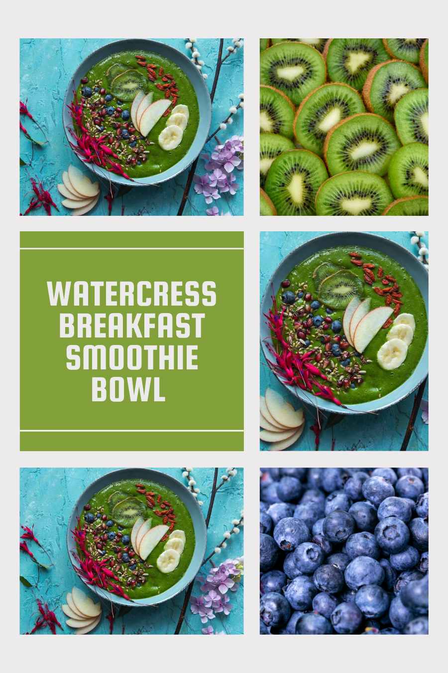 Watercress Breakfast Smoothie Bowl
