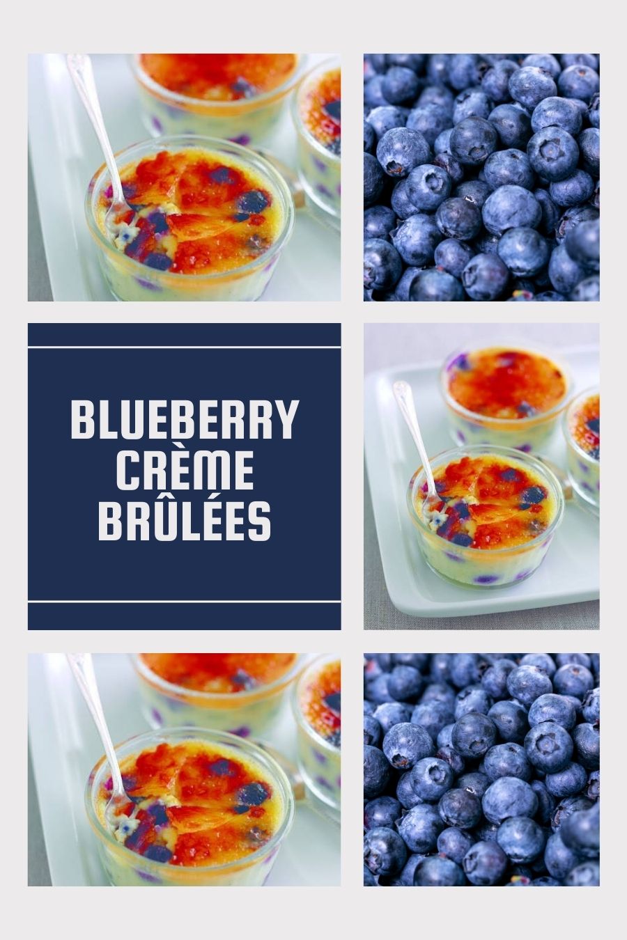Blueberry Crème Brûlées Blueberry Crème Brûlées