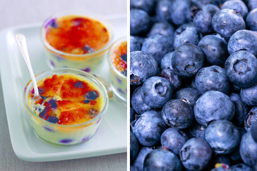Blueberry Crème Brûlées Blueberry Crème Brûlées