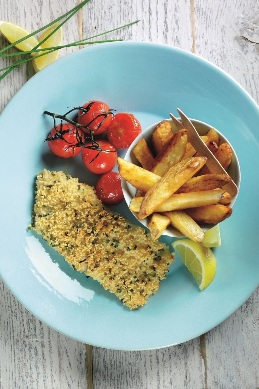 Healthy Oven Baked Fish & Chips Healthy Oven Baked Fish & Chips